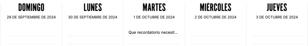 TeuxDeux Ejemplo Programación Tarea 1 año Desde Hoy
